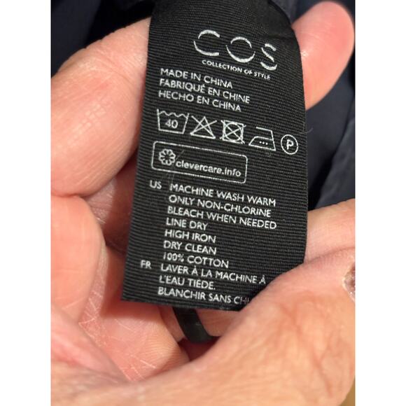 COS Swing Top with Pleated Back Size 10 - Picture 5 of 6